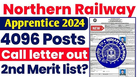 Northern Railway Apprentice Call letter 2024 kaise download kre | RRC NR Apprentice 2nd merit list