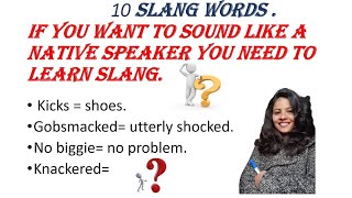 10 easy slang words , you can use while  having  conversations.#english #viral #youtube #vocabulary
