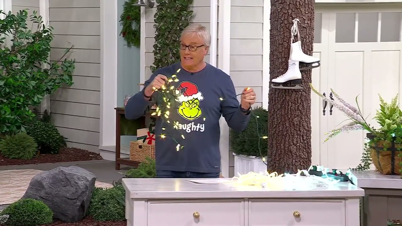 Bethlehem Lights 23' Plug-In Light Strand w/ 45 Faceted LEDs on QVC