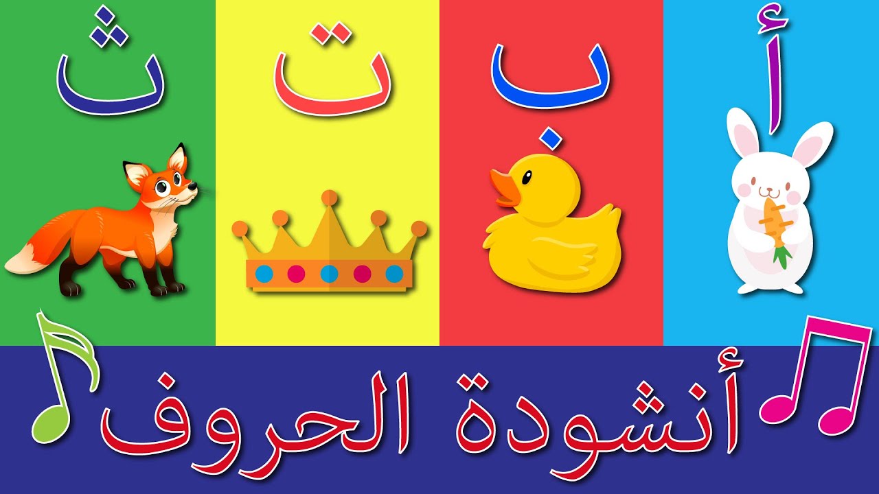 ⁣أنشودة الحروف  - الف ارنب يجري يلعب