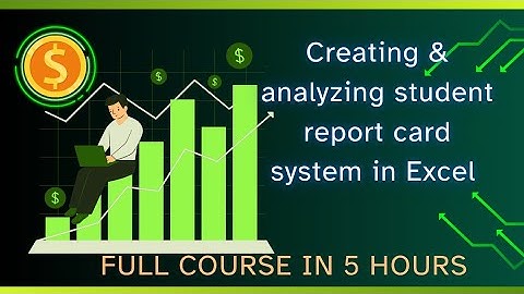 How to create students results report card in excel 2019 | Making student report card in excel