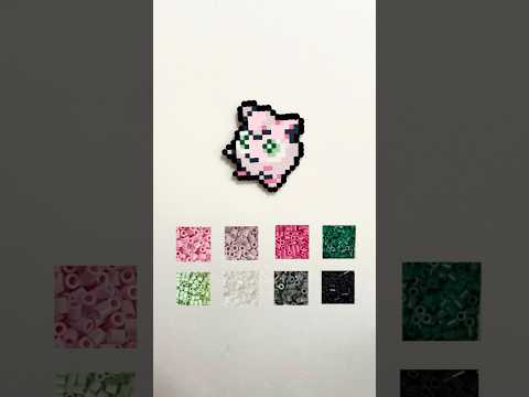 【ポケモンアイロンビーズ】No.0039 プリン　#pokemon #ドット絵 #pixelart #ポケモン #パーラービーズ #アイロンビーズ #nintendo