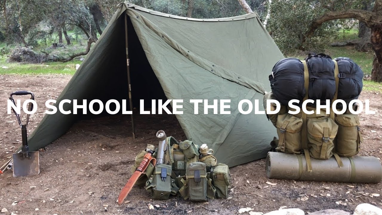 Military kit camping