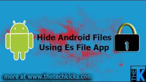 How to lock and Unlock Videos With ES File Explorer in Android