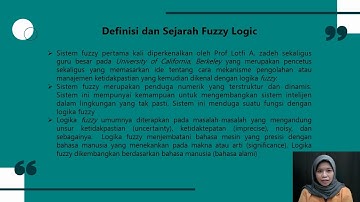 Kecerdasan Buatan "Pengertian Fuzzy Logic serta penerapannya"