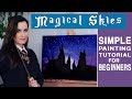 Magical Skies Simple Painting Tutorial For Beginners