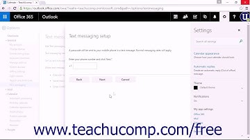 Outlook on the Web Tutorial Changing the Notifications Settings Microsoft Training