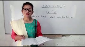 English | Lesson - 7 | EP-3 | The Cat — Andrew Barton Patterson - Unit 3 | Madhyamik | SVTO