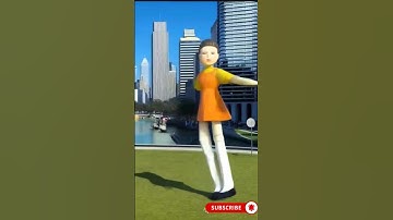 Squid Game Doll Dancing Belly Dance #squidgame2 #squidgamedoll #squidgamchallenge #ai