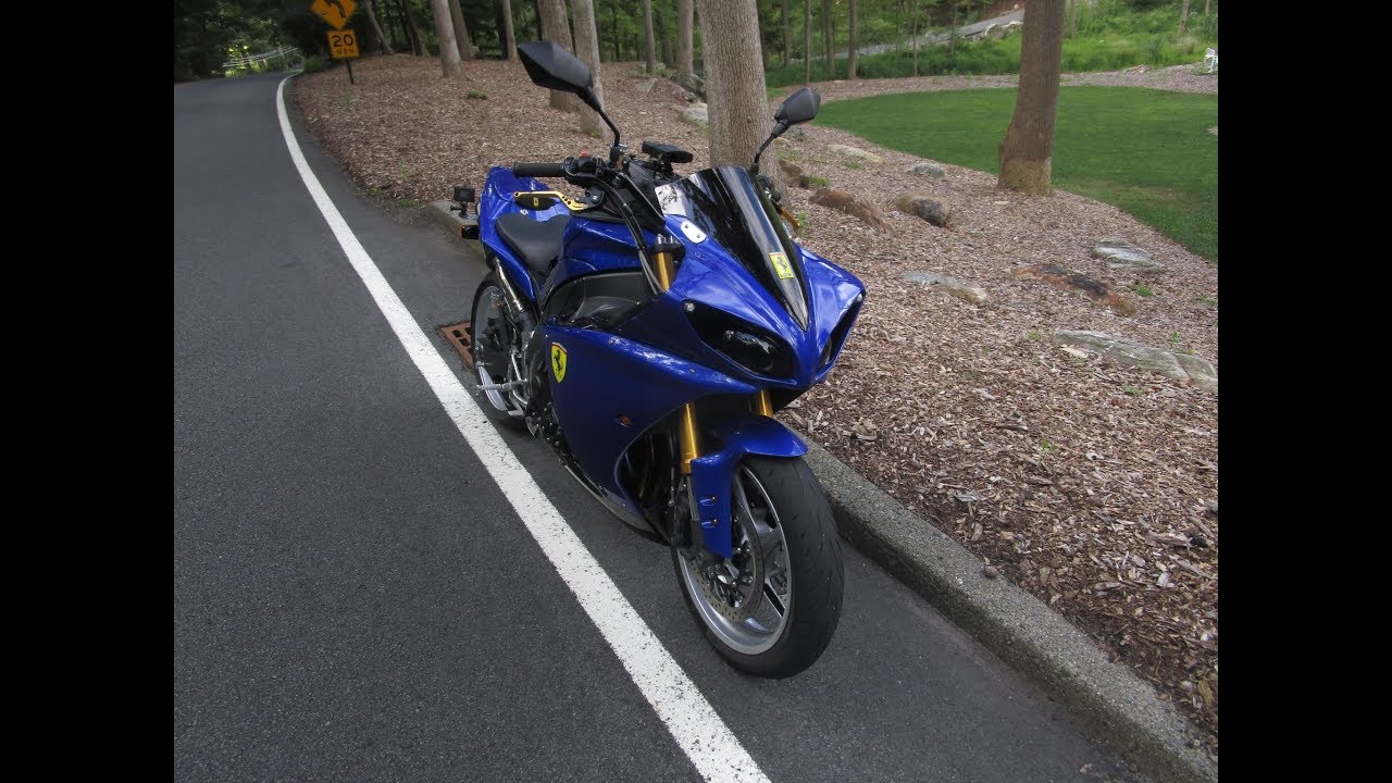 YAMAHA R1 CROSSPLANE 2009 RIDE TO FAYSON LAKES . - YouTube