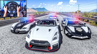 Stealing Nissan GT-R Nismo + Police Chase - Forza Horizon 5 (Steering Wheel + Shifter) Gameplay