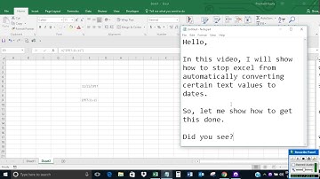 Stop Excel from automatically converting text values to dates
