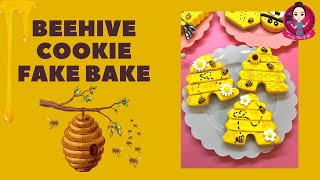 Let’s Fake Bake CUTE Beehive Cookies! @followers #fakebake #cookies #peepthisyall