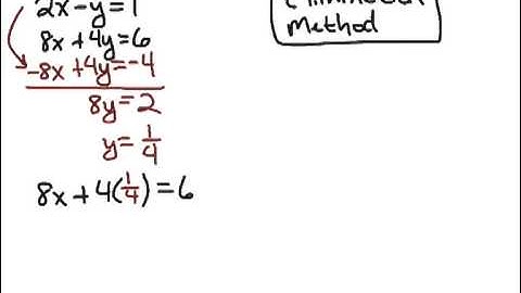 How to Algebra: Systems of Linear Equations - Elimination Method, Part 1