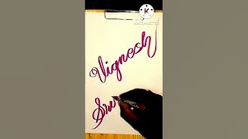 name writing/ vignesh sri vidya#shorts
