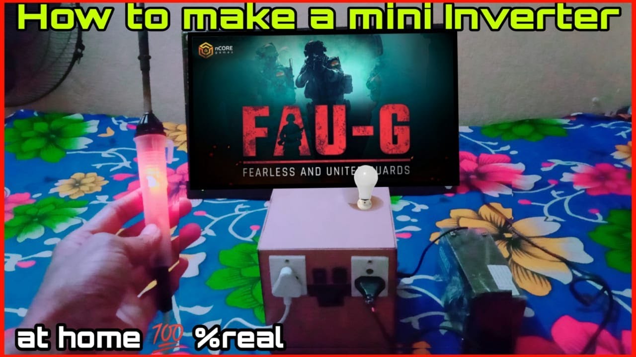How to make a Mini inverter At home 💯💯 % working very easy. and ...