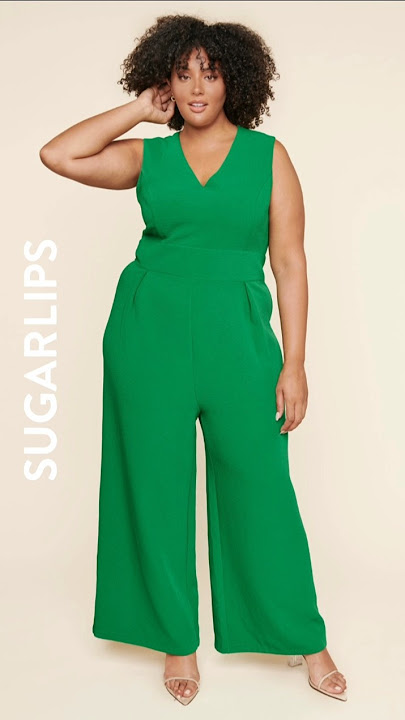 Sugarlips Klara Wide Leg Jumpsuit Curve