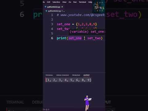 Set Operator In Python (Union vs. Intersection Vs Difference) #python #python3 #codinginterviews