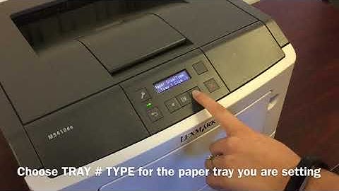 How to Set Your Lexmark MS410d / MS410dn Printer to Print on Labels