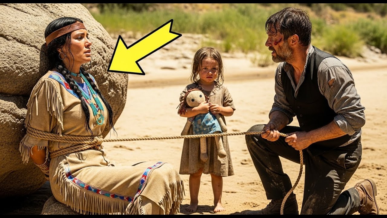 Moja mama je vezana za stijenu pod suncem... Kauboj je odvezao ženu Apača...