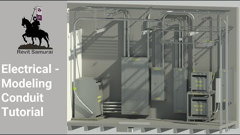 Revit Electrical - Modeling Conduit Tutorial in 3D views