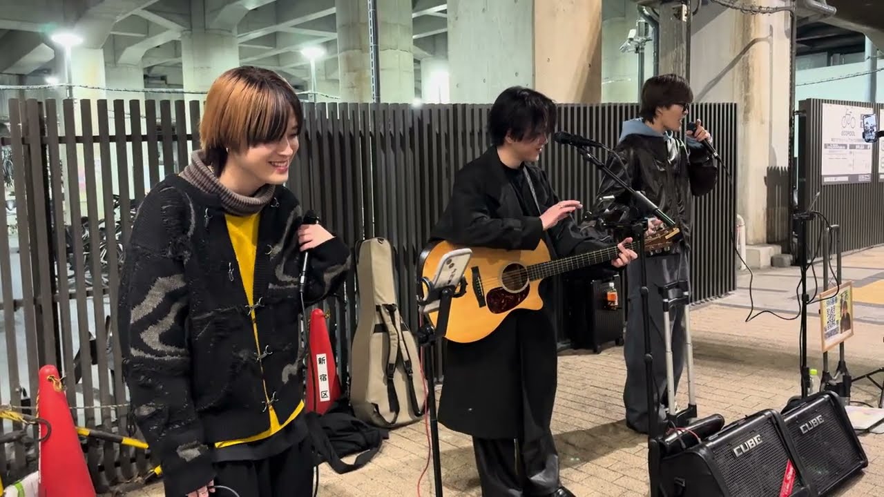 【最後の優しさ / YAS/U &miki &TOA】2024.12.10　新宿路上ライブ