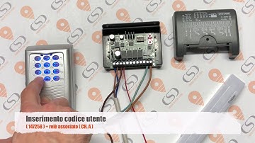 Inserimento codice utente dall