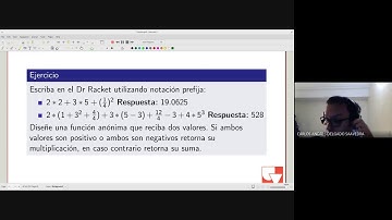 Fundamentos de lenguajes de programación Clase 2 1 Repaso Dr Racket I