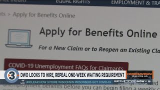 DWD looks to hire, repeal one-week waiting requirement