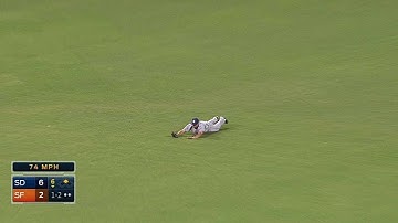SD@SF: Venable makes a great diving grab to end frame