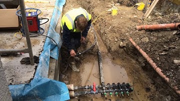 Time Lapse Ground Loop Installation for Ground Source Heating