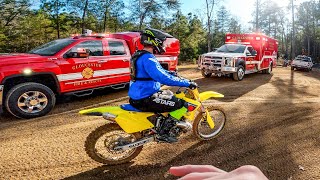 Broken Jaw at Motocross Track