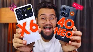 POCO X6 vs Moto Edge 40 Neo *Full Comparison* ⚡ Rukk Jao? Galti Maat Karna?