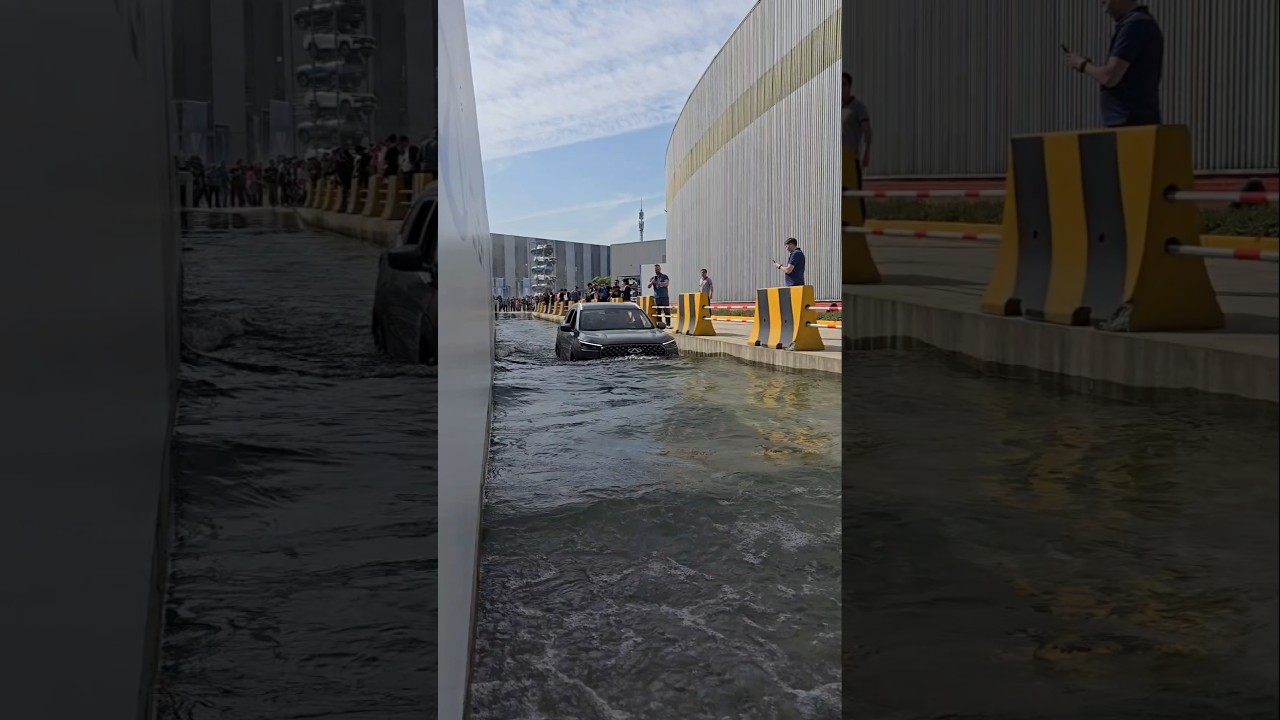 Chery Philippines water wading test of Chery Hybrid System or REV