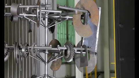 Mayflay Cost-Effective Spinner Hanger Overhead Rail Shot / Abrasive Blasting Machine