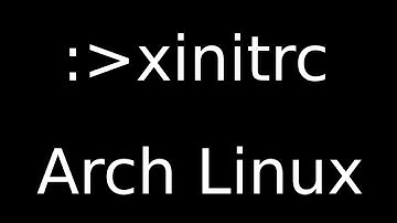 Arch Linux: Update to XINITRC