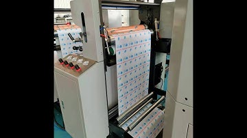 2 color inline flexo printing thermal paper slitting machine