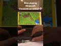 Bros clutching in Minecraft Chromebook edition💀 #minecraft #chromebookgames #memes #funny