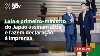 🔴 Lula e primeiro-ministro do Japão assinam atos e fazem declaração à imprensa