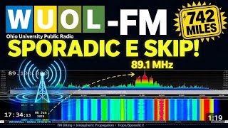WOUL-FM OH Univ Public Radio ID Via Skip