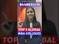 Top 3 Global MBA Colleges 🌍 Fees, Duration &amp; Admission Process 2026