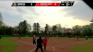 Geneva at Grove City -- Softball -- April 15, 2026 -- Game Two