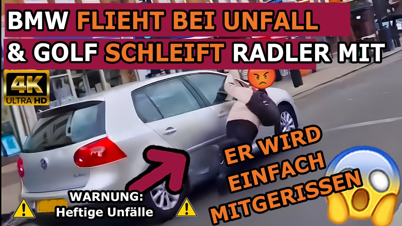 Golf Schleift Radler nach Road Rage Hinter Sich Her & Polizist liefert Pizza aus! 4k Dashcams