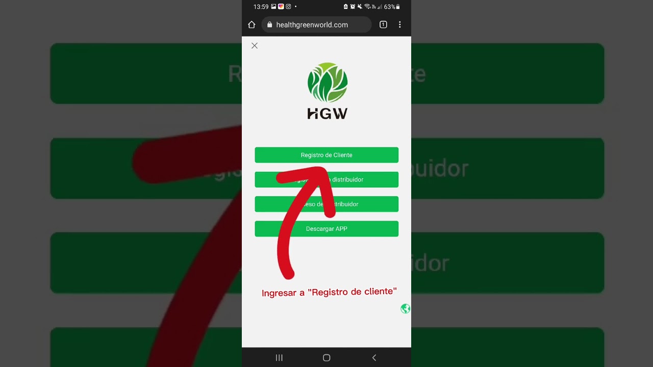 Registro de Clientes HGW