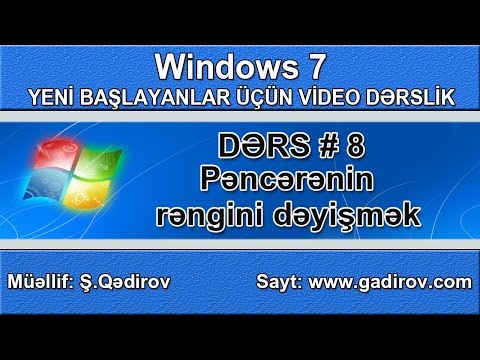 Pəncərənin rəngini dəyişmək