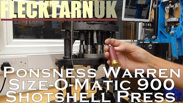 [140] Ponsness Warren Size O Matic 900 Progressive Shotshell Press Restored with Calibre Conversion