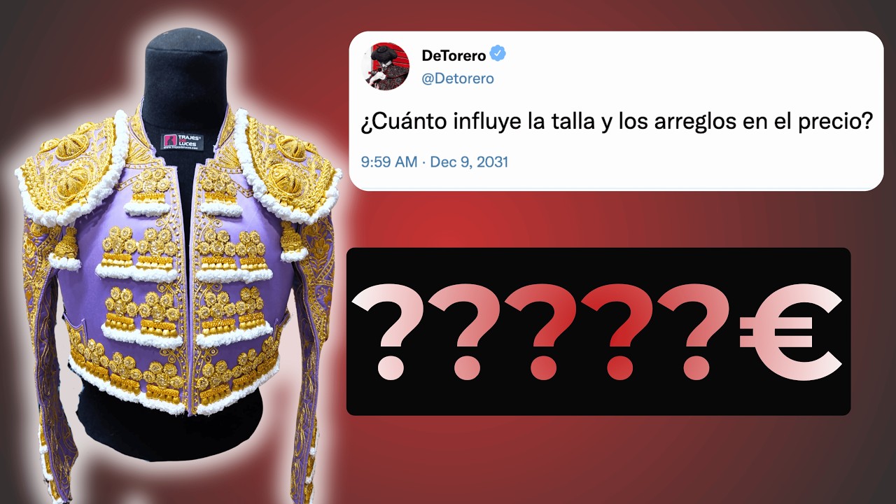 ¿CUANTO CUESTA UN TRAJE DE LUCES DE TORERO AUTÉNTICO?☑️☑️