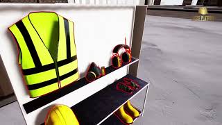 Virtual reality PPE inspection simulation