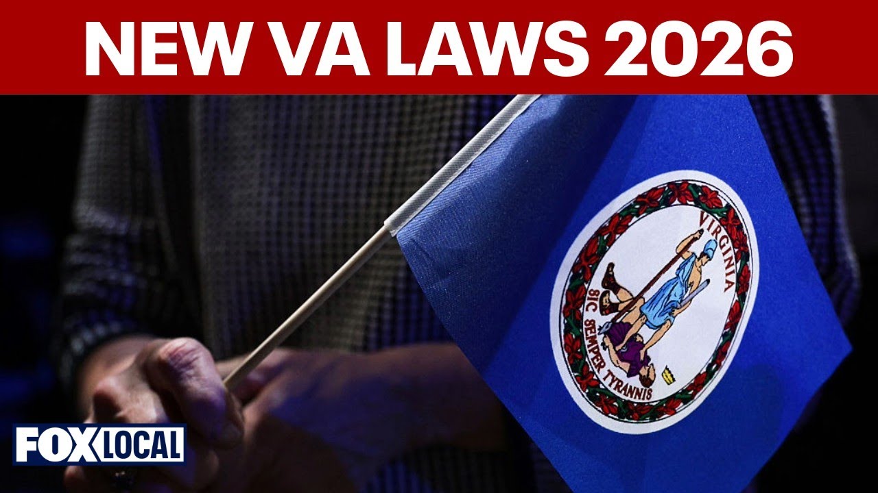New Virginia laws taking effect on Jan. 1, 2026