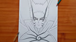 How to draw Naruto ( Baryon Mode ) | Naruto Baryon Mode step by step | easy tutorial